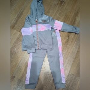 Body Glove Gray and Pink Kids Tracksuit